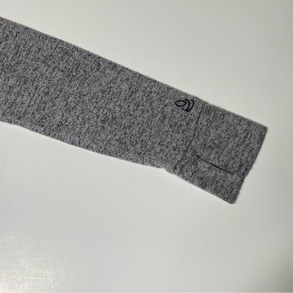 Cuddl Duds Soft Knit Gray Heathered Classic Long Sleeve Crewneck Sweater Women M - Picture 4 of 16